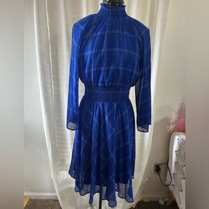 Calvin Klein Blue and White Dress Size 6